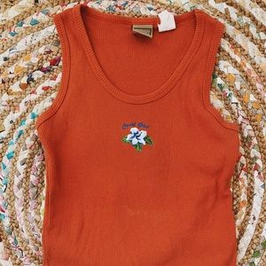 Vintage Orange groovy tank!